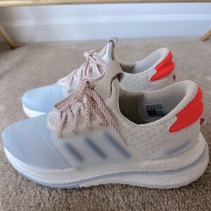 adidas Athletic Shoes - White and Red